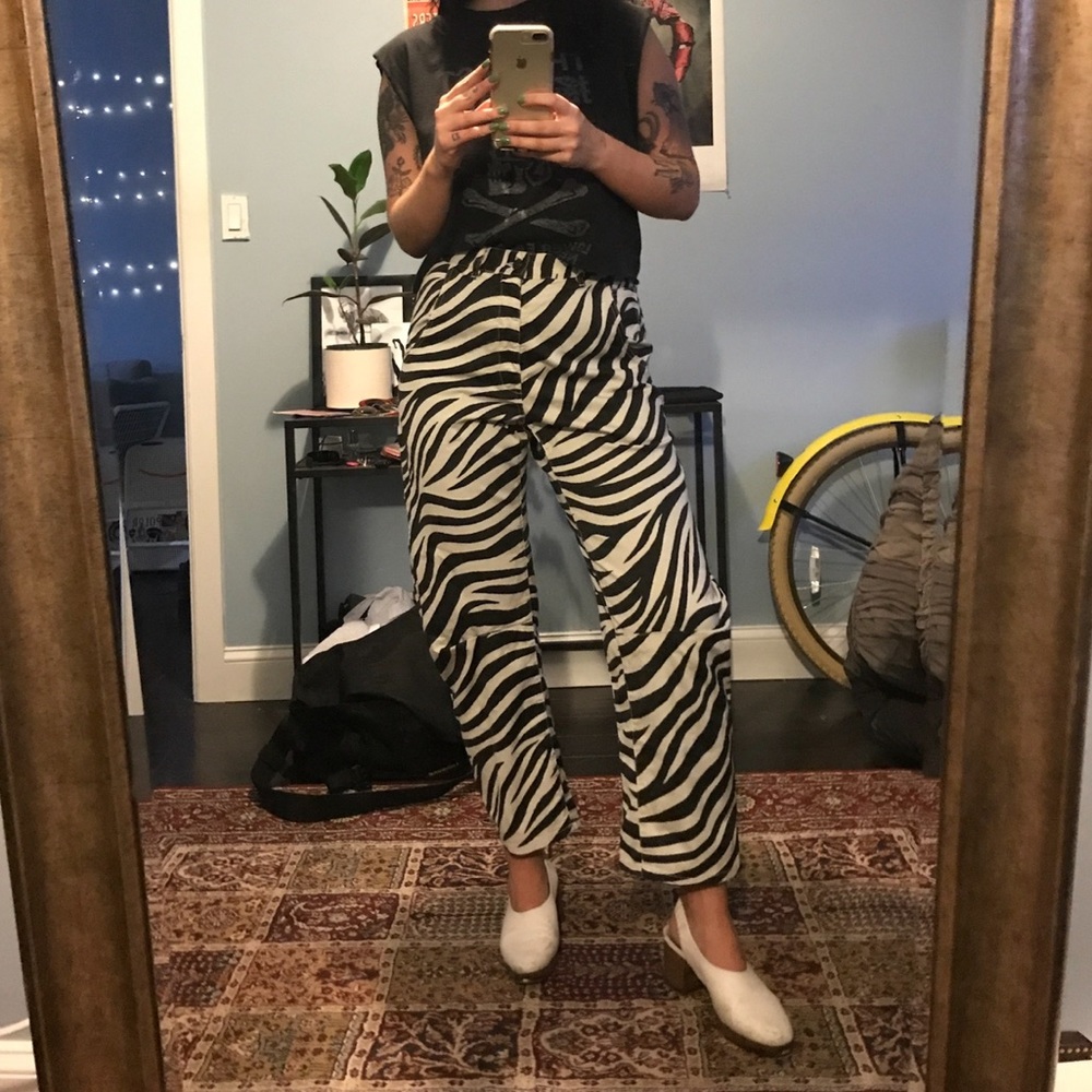NILI LOTAN Emerson Pant in zebra size 4
